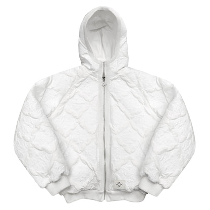VESTE MATELASSÉE "MONOGRAM" - BLANC