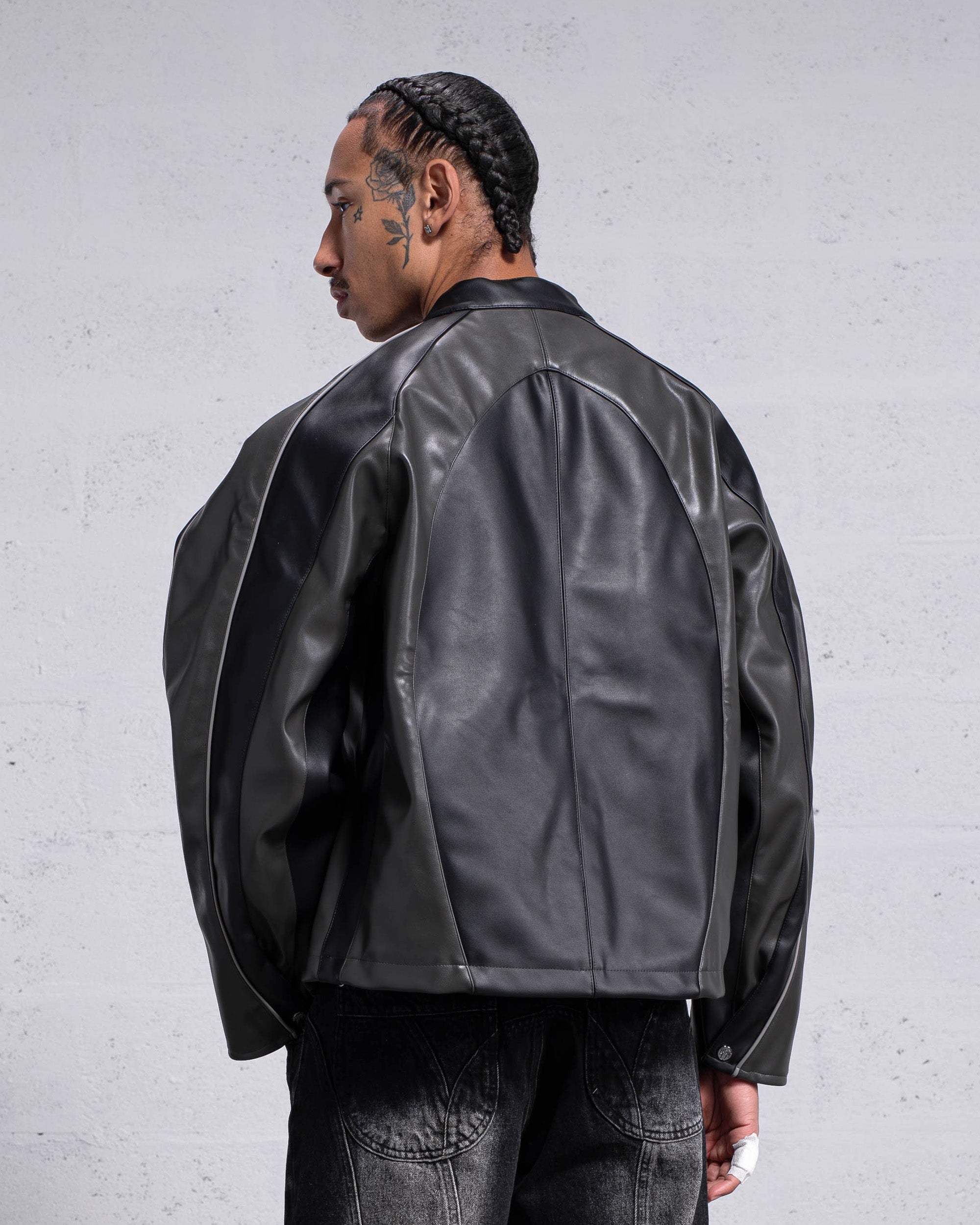 バージョンオブユー Boyfriend Leather Jacket Pilcro Faux Leather