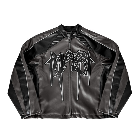 "OBSIDIAN" PU-LEATHER JACKET