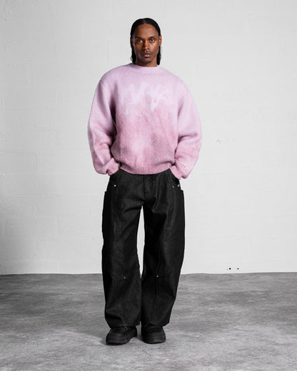 Faded "PUFFY" Knit - Rose