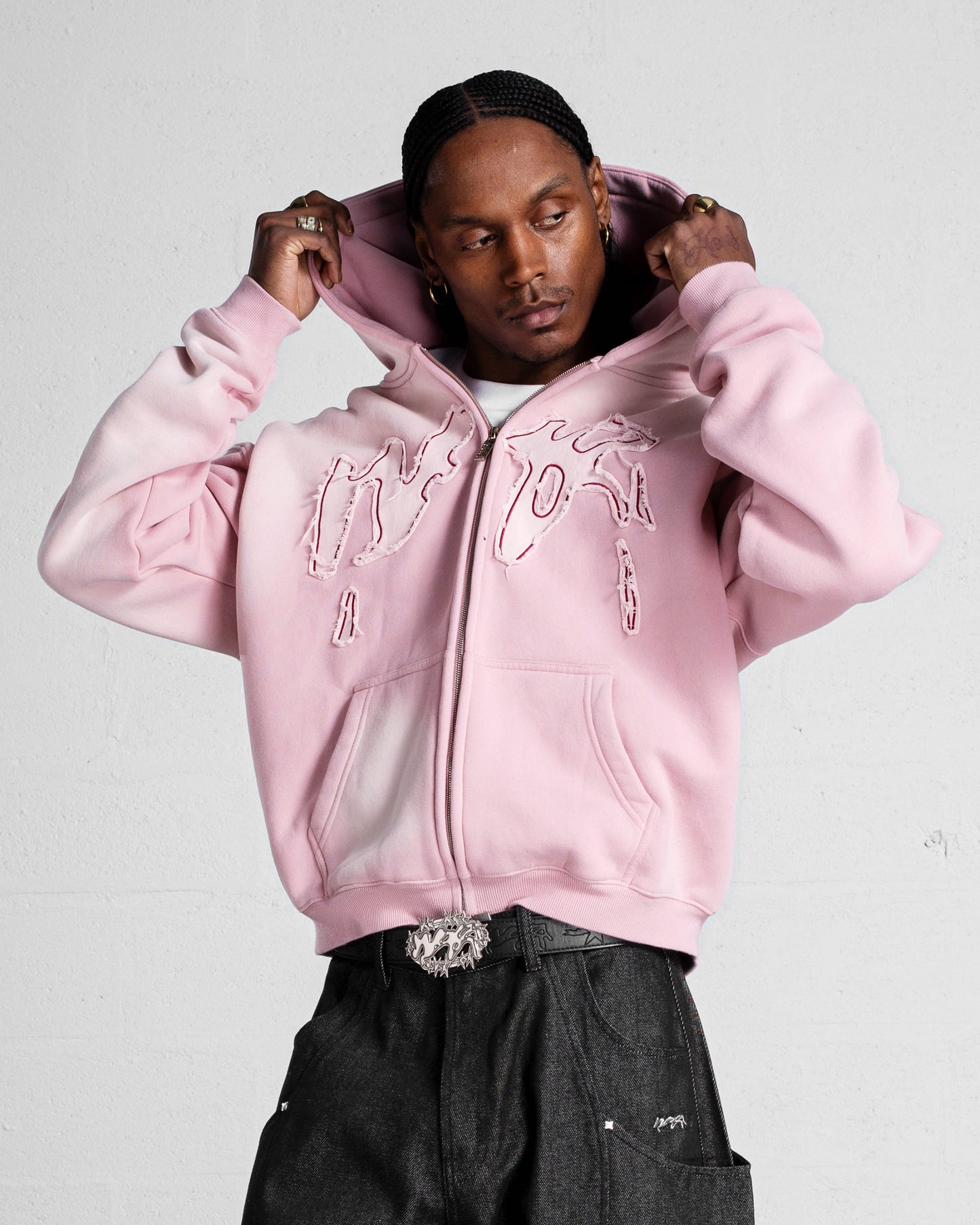 GILET "FADING WEYZ" - ROSE