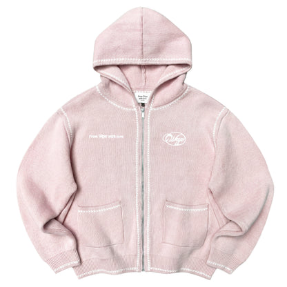 Gilet knit “GRACE” - Rose