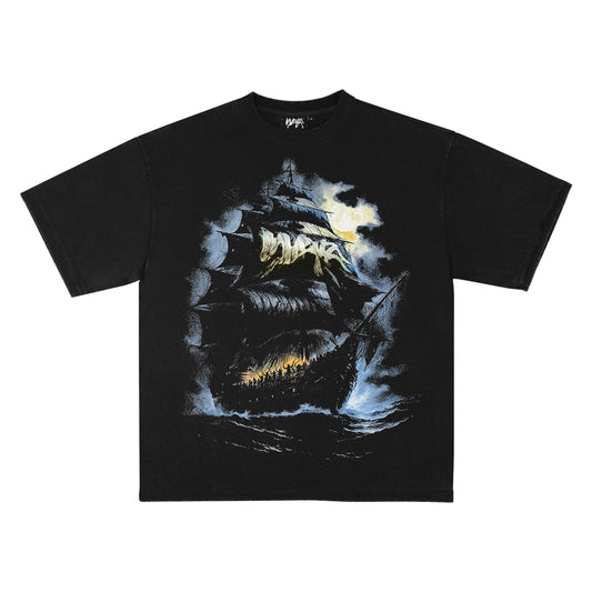 T-SHIRT "BLACK FLAG" - NOIR