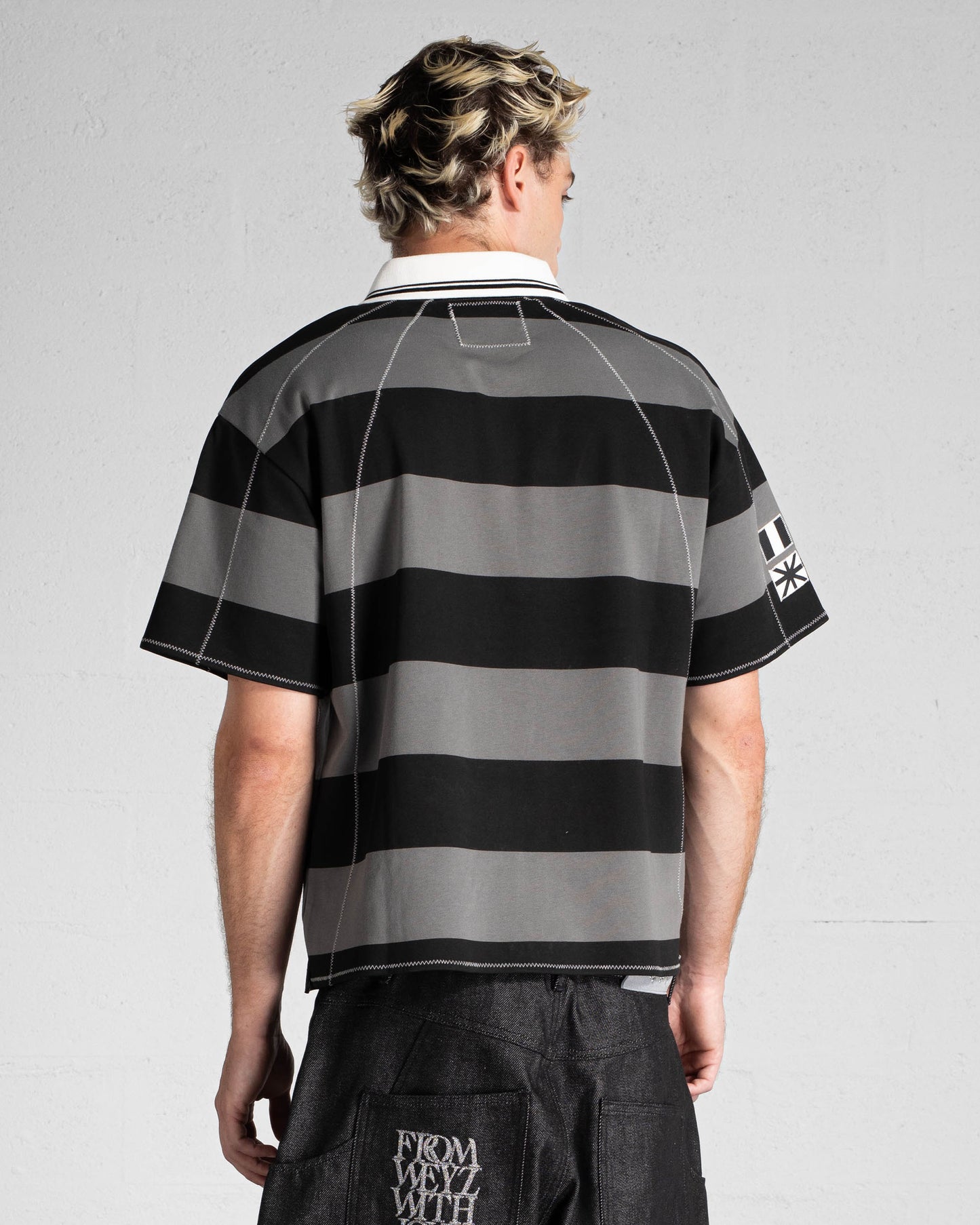 "FWWL" Polo - Black & Grey