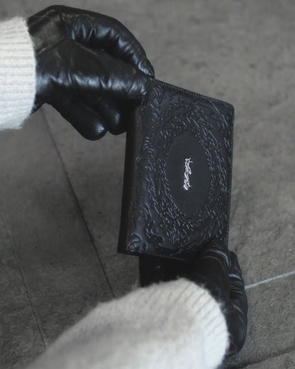 PORTEFEUILLE "ABYSSAL" CUIR VEGAN - NOIR