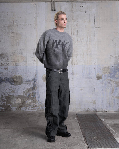 Faded "PUFFY" Knit - Gris foncé