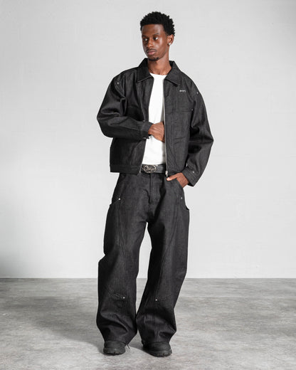 VESTE "RIFT" DENIM RAW - NOIR