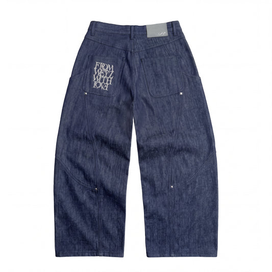 JEAN "RIFT" DENIM BRUT - BLEU