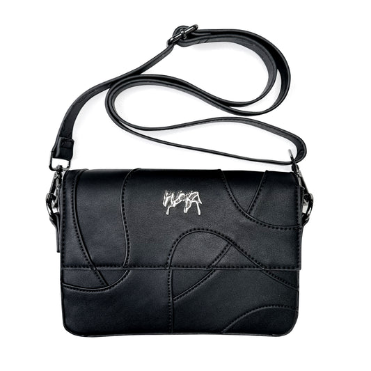 Shoulder Bag "Wavy" - Black