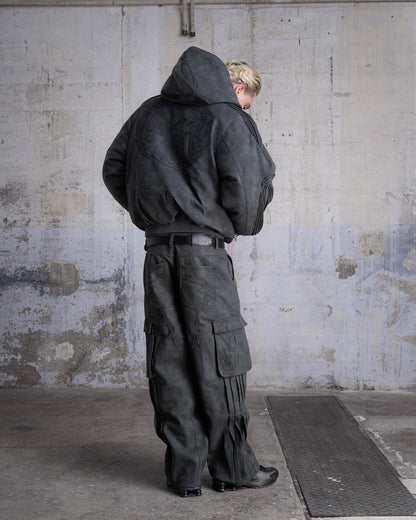 VESTE BOMBER "SHARK" - GRIS FONCÉ