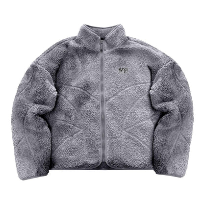 "MOON" Sherpa Jacket - Fade Grey