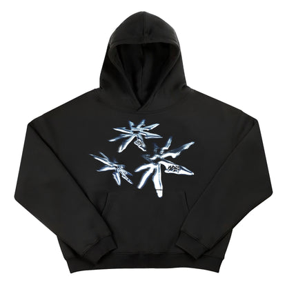 HOODIE "SHURIKEN" - BLACK