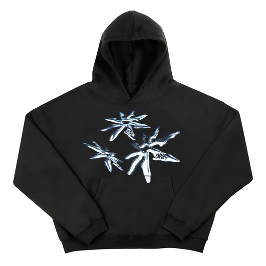 HOODIE "SHURIKEN" - BLACK