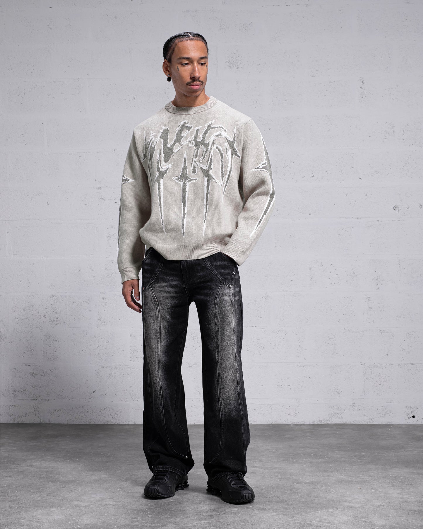 Knitwear "STARS" - Beige