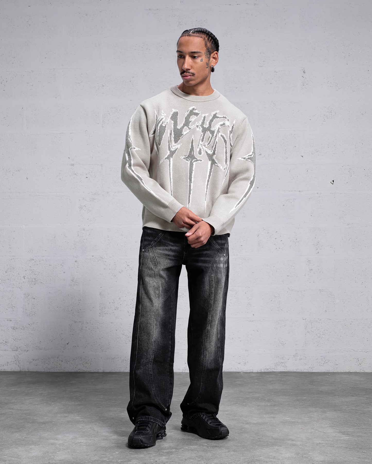 Knitwear "STARS" - Beige