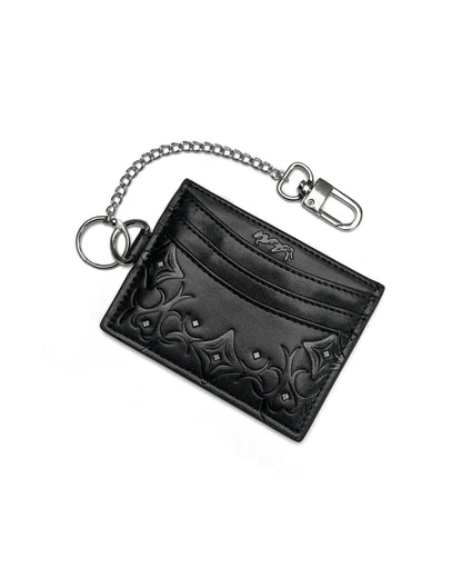 PORTE CARTE "STARS" - NOIR