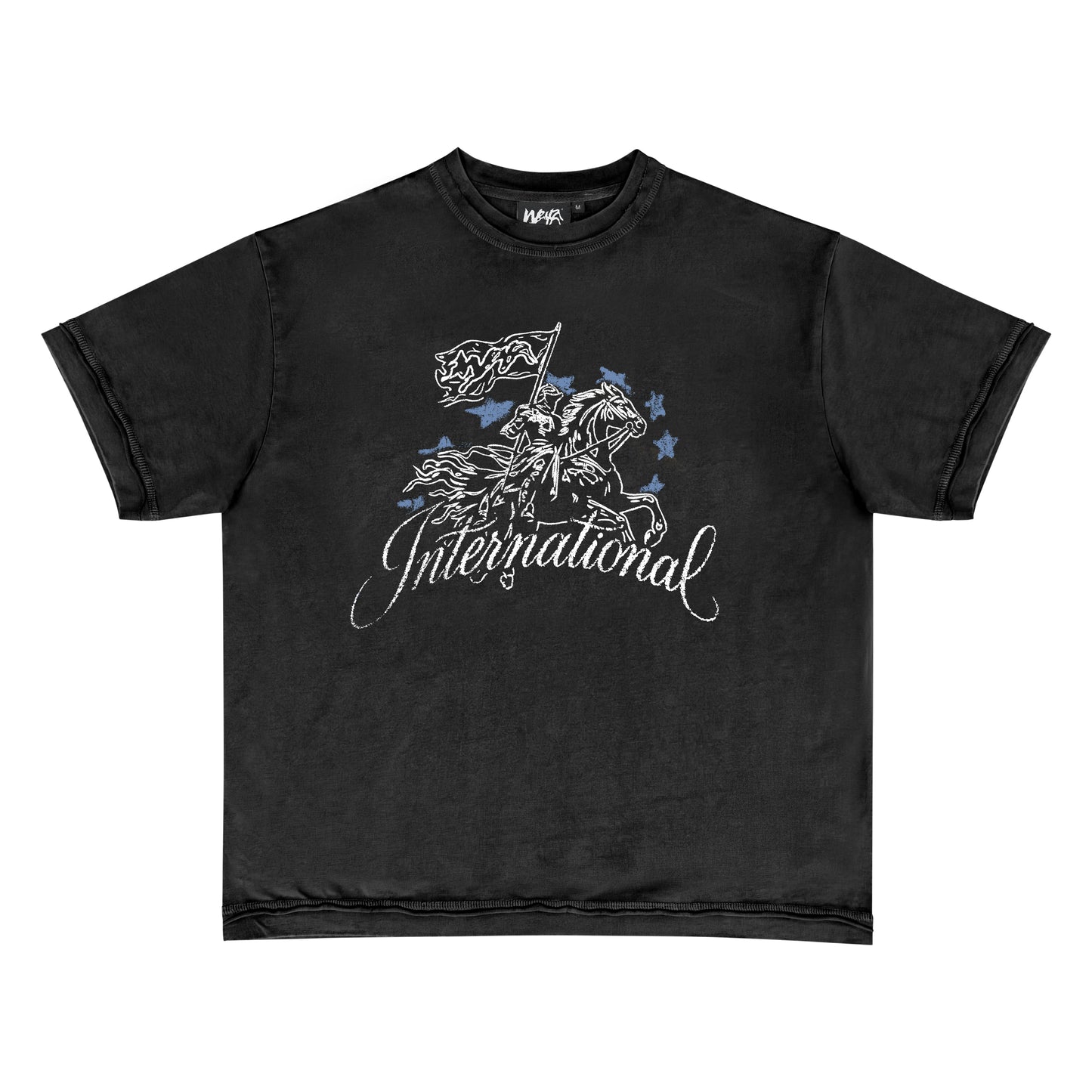 T-SHIRT "CAVALRY" - VINTAGE BLACK