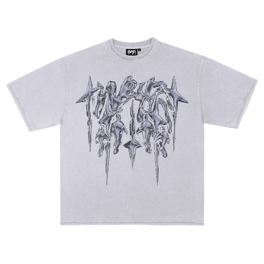 T-shirt "CHROME STARS" - Light Grey