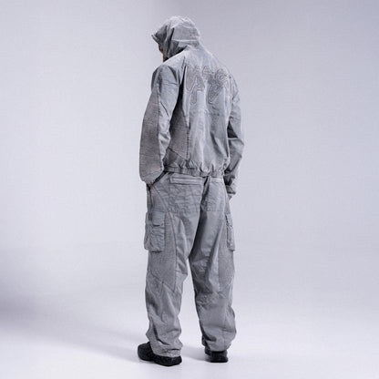 Track Pants "STRIPE" - Light Grey