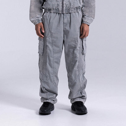 Track Pants "STRIPE" - Light Grey