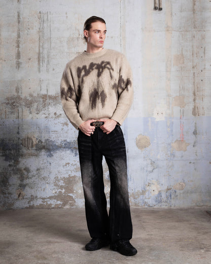 "ULTRA" MOHAIR KNIT - BEIGE