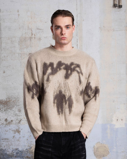 "ULTRA" MOHAIR KNIT - BEIGE