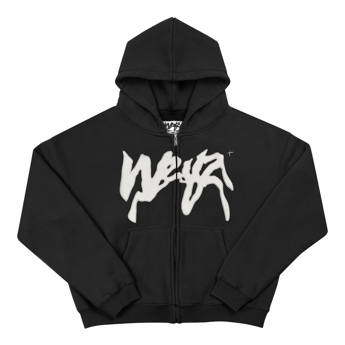 "PROPAGANDA" Zip Hoodie - Black