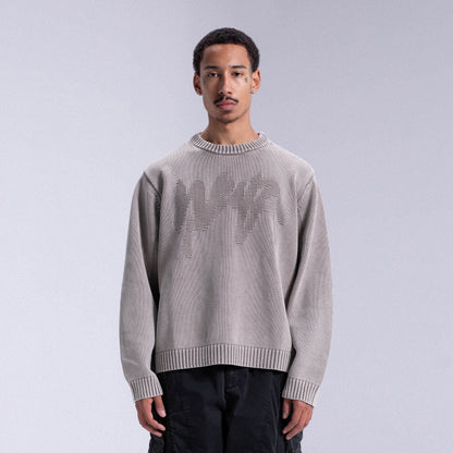 Knitwear "WAFFLE" Logo Weyz - Beige
