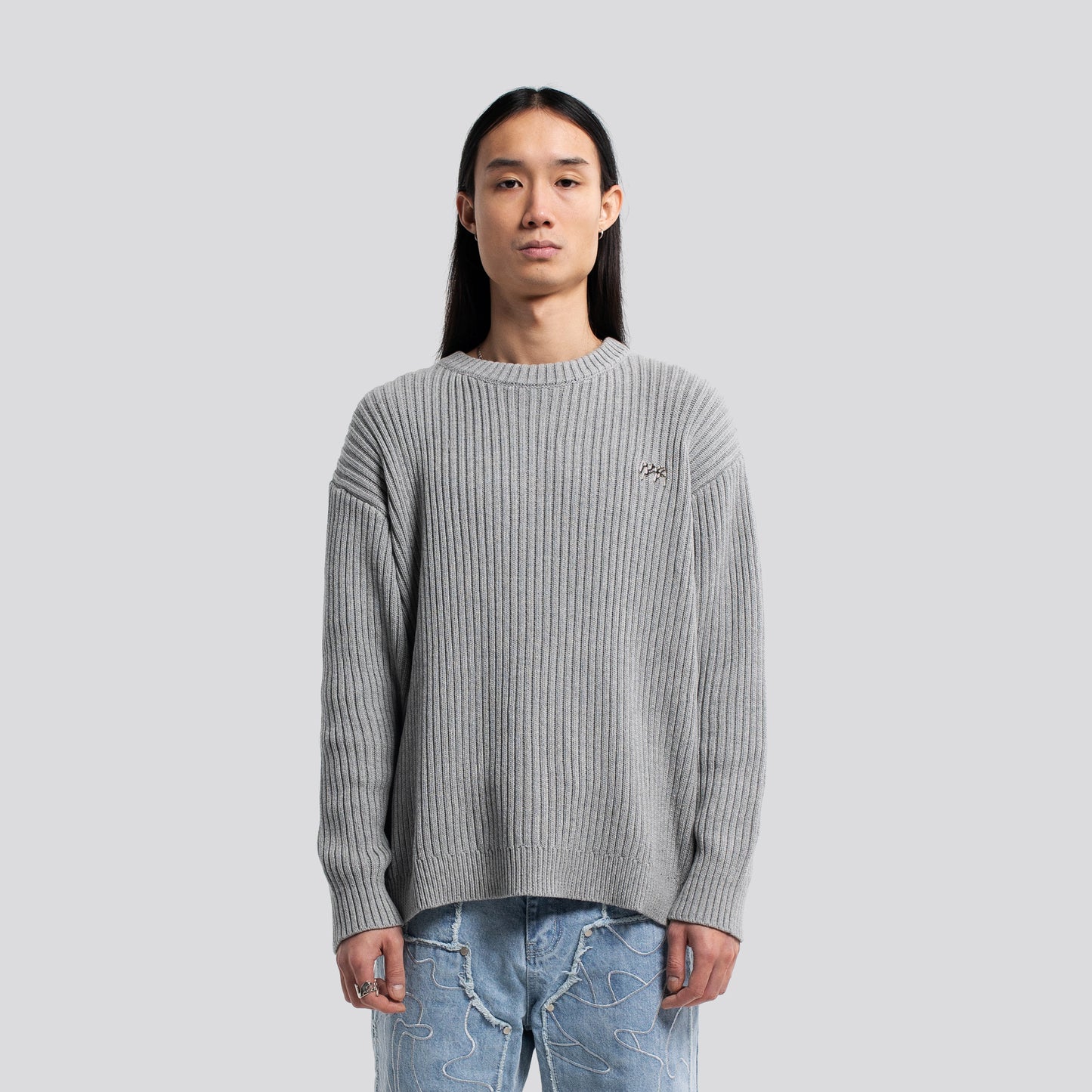 Wavy Sweater - Grey