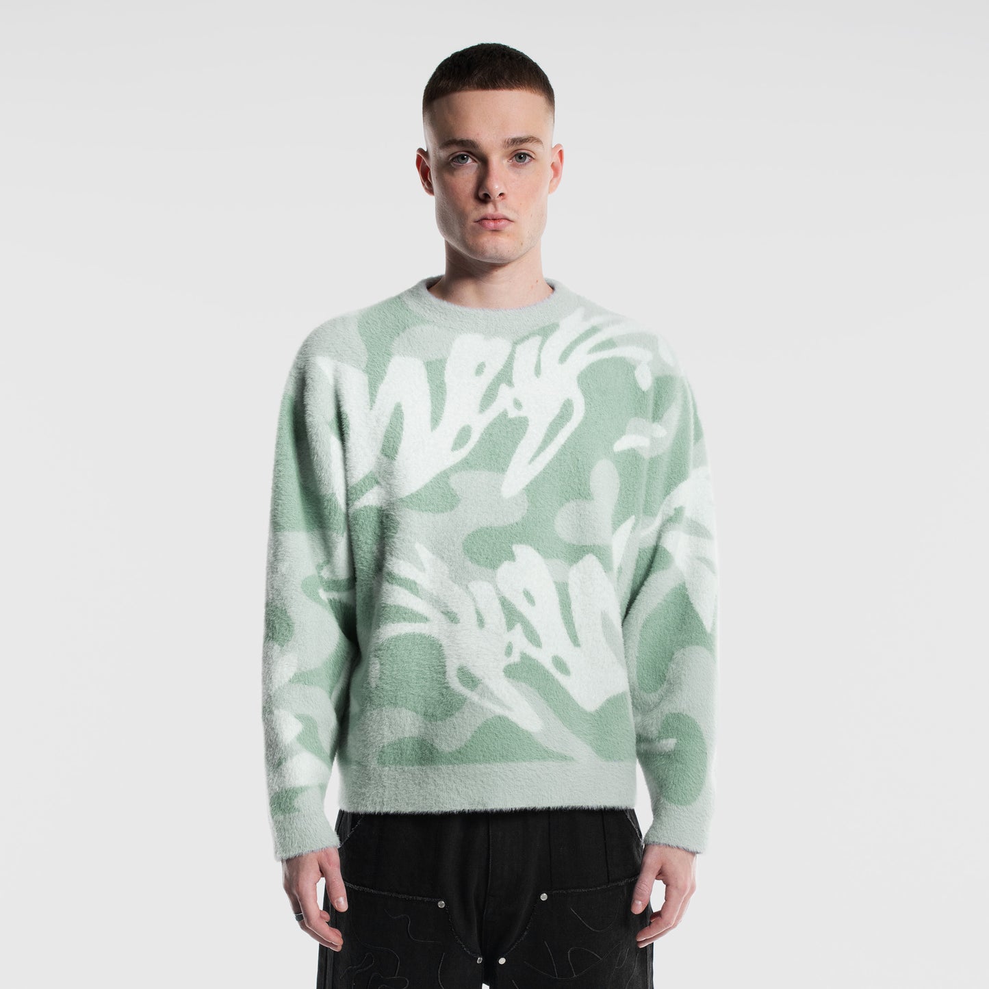 Knitwear fluffy - Vert - Edition Limitée 