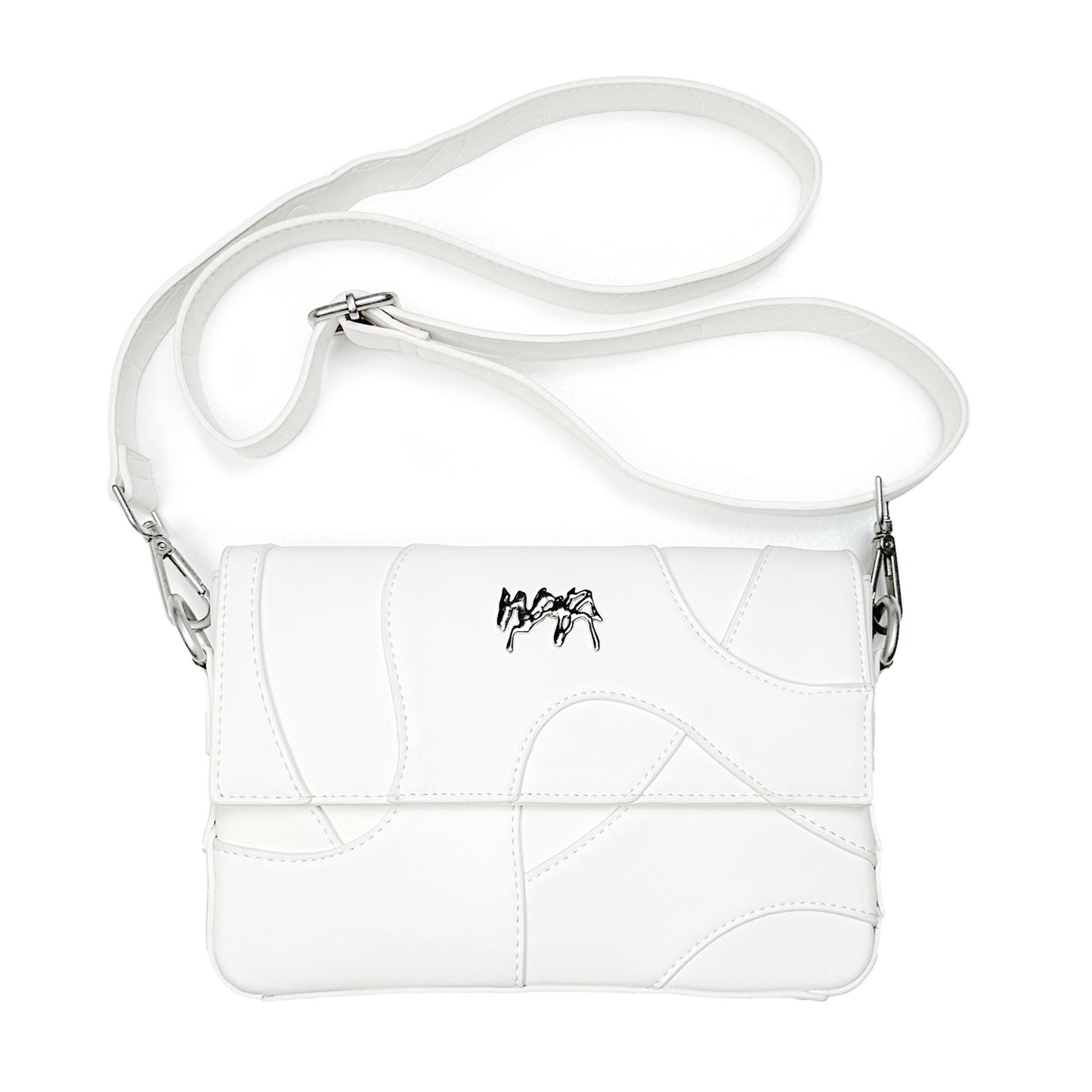 Shoulder Bag "Wavy" - White