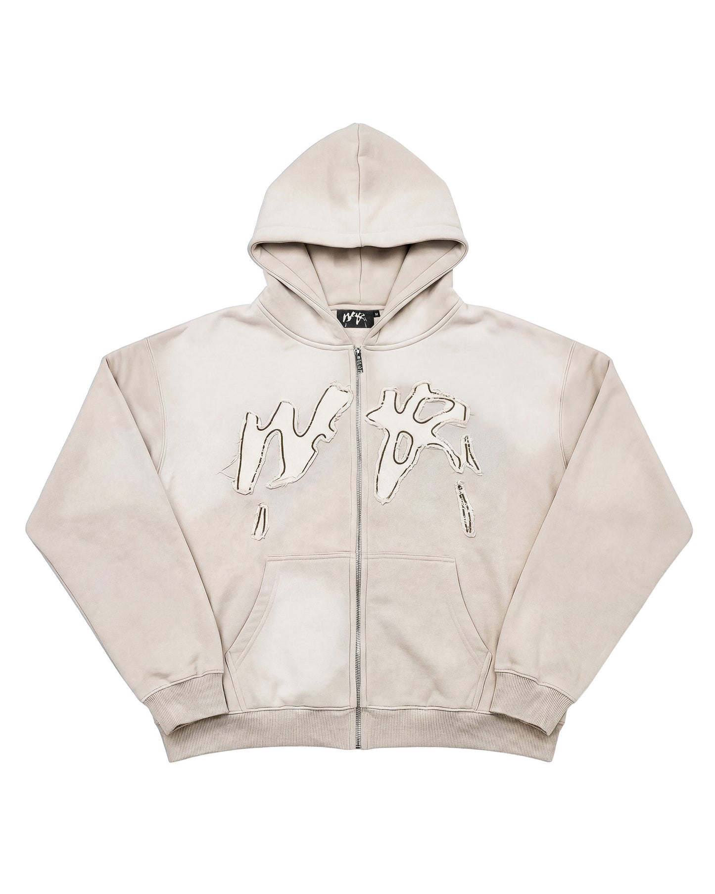 "FADING WEYZ" ZIP HOODIE - BEIGE