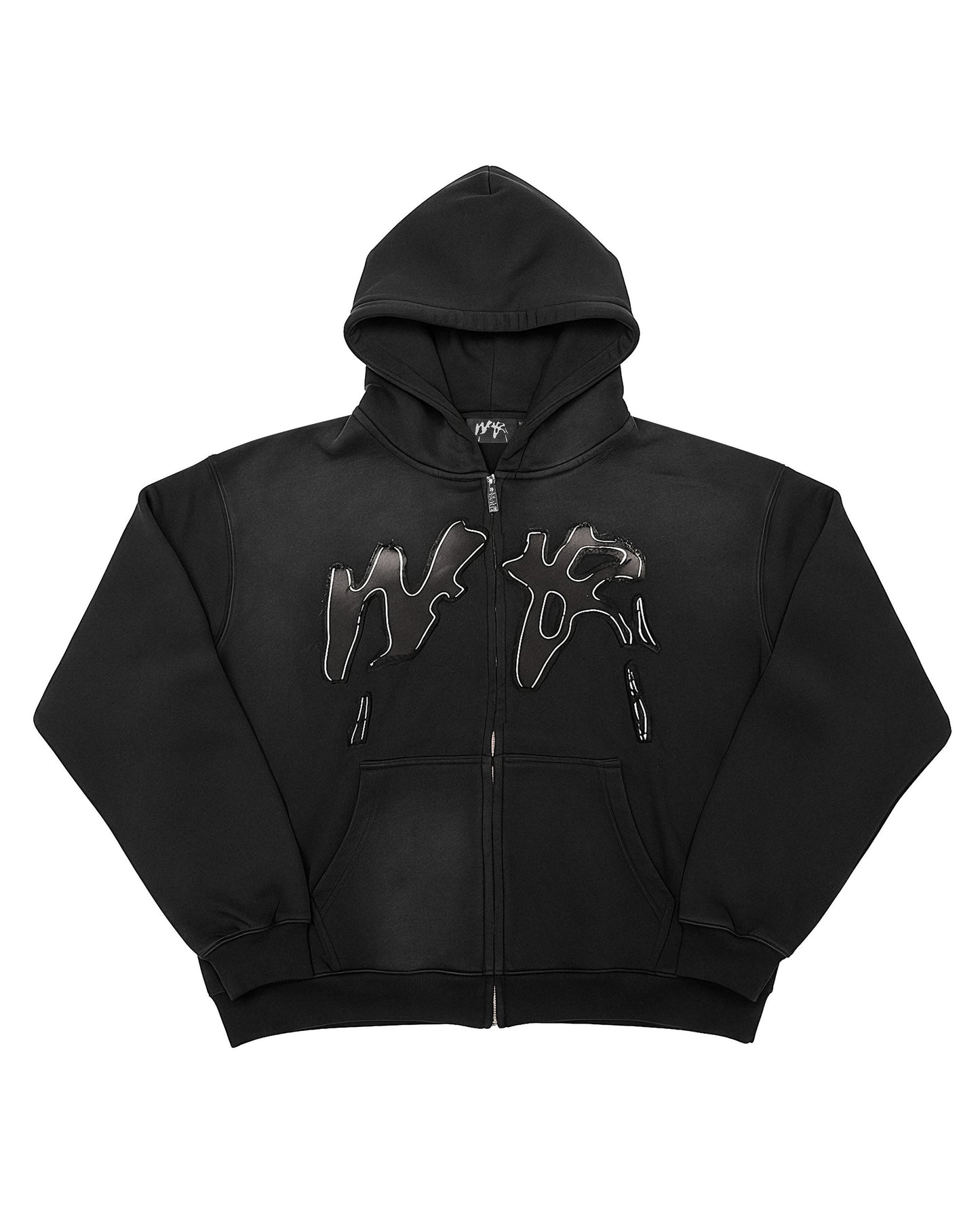 "FADING WEYZ" ZIP HOODIE - BLACK