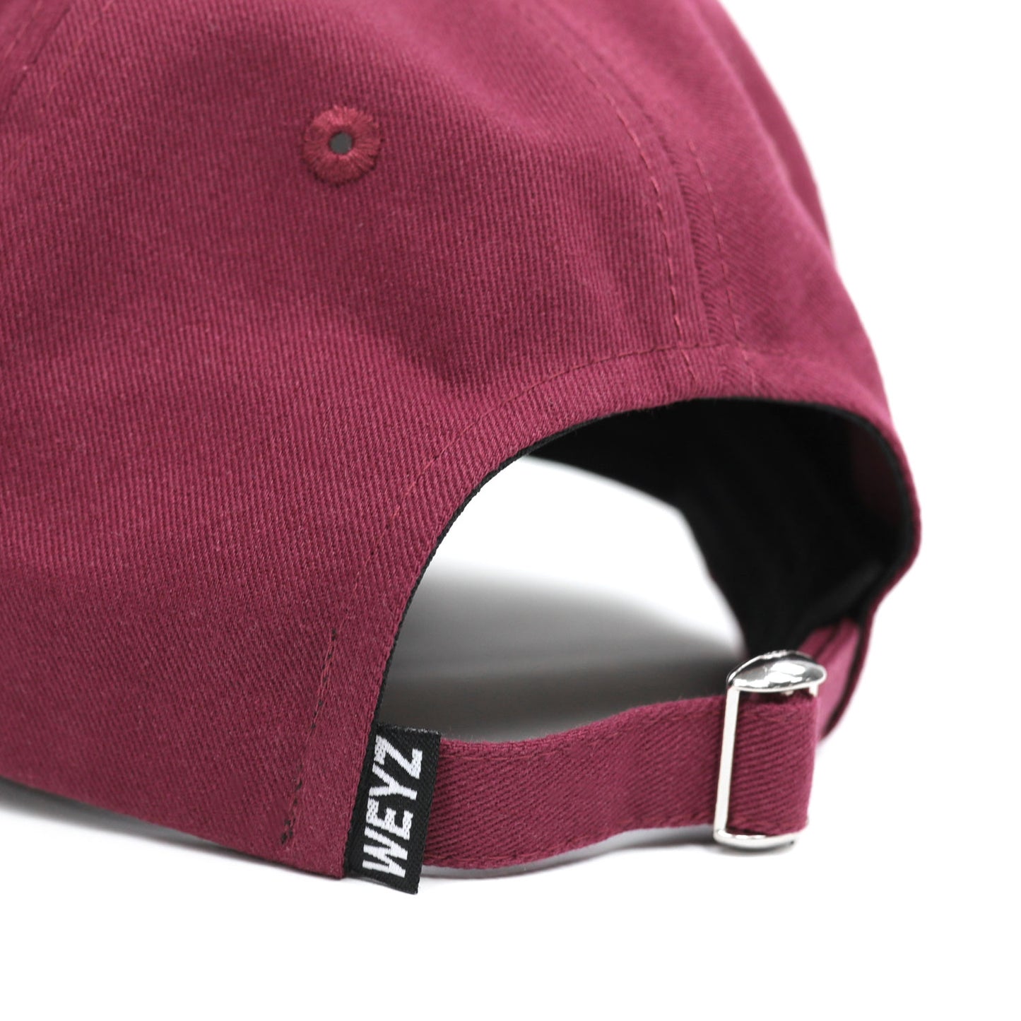 Weyz cotton baseball caps signature bordeaux adjustable strap