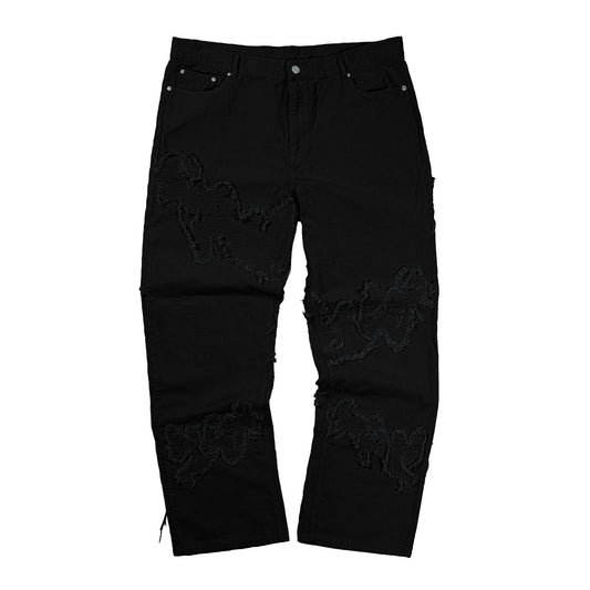 Pants Corduroy "Destructured" Weyz - Black