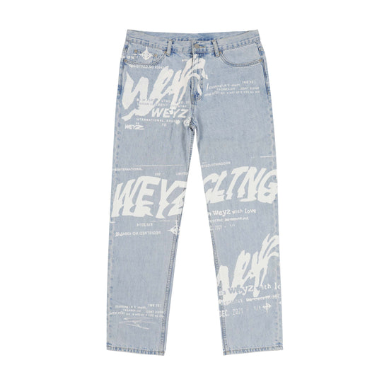 jean light blue from weyz with love 100% cotton straight cut
