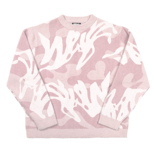 Fluffy Knitwear - Pink